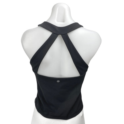 Athleta Women's Black Sleeveless Cutout Back Activewear Fitness Tank Top Size M