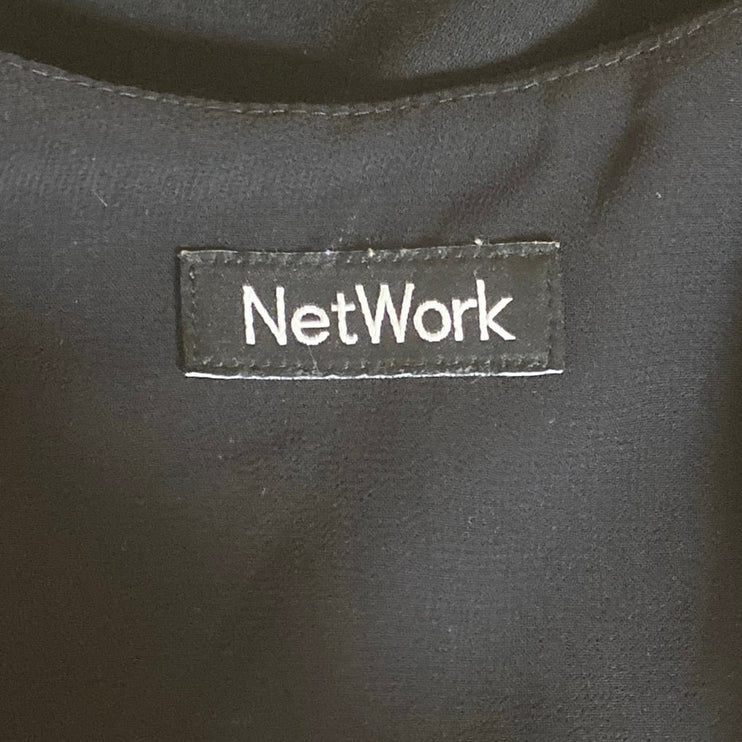 NetWork Women's Black Sleeveless Scoop Neck Cami Camisole Tank Top Size XS