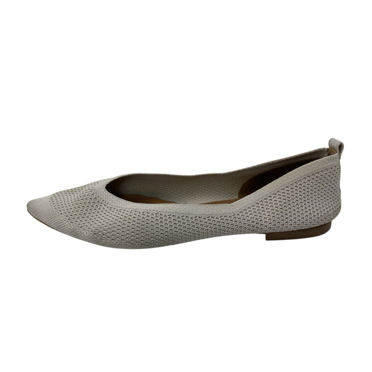 Everlane ReKnit Point Flats Women's Gray Pointed Toe Slip On Ballet Shoes 10.5