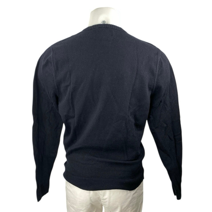 1901 Mens Black Cashmere Crewneck Long Sleeve Knit Sweatshirt Sweater Top Size M