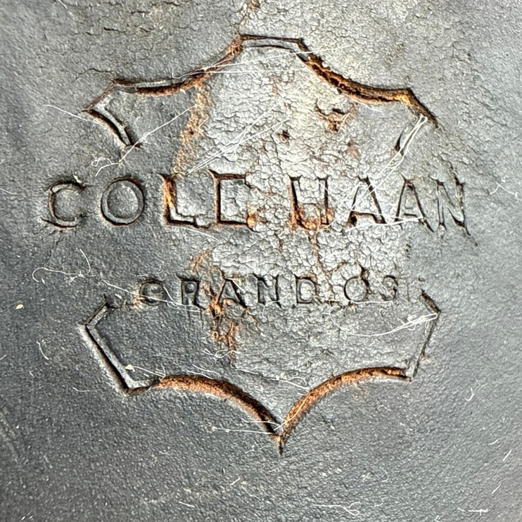 Cole Haan Men's Brown Leather Cap Toe Waterproof Slip On Ankle Boots Size 7.5