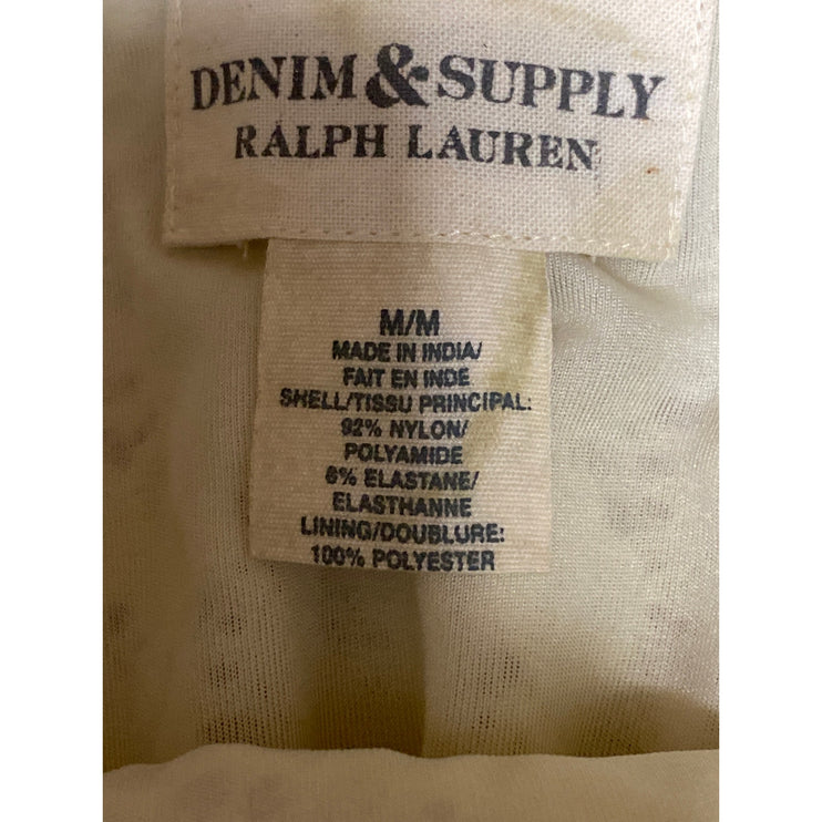 NEW Ralph Lauren Denim & Supply White Floral Lace Embroidered Mini Shift Dress M