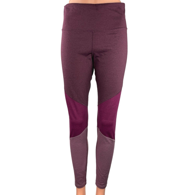 Old Navy Purple Colorblock High Waist Activewear Fitness Yoga Leggings Pants L