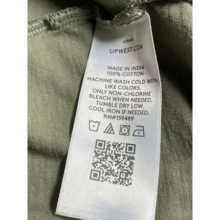 UpWest Men's Green Crew Neck Short Sleeve Basic Jersey Pocket Tee T-Shirt Top S