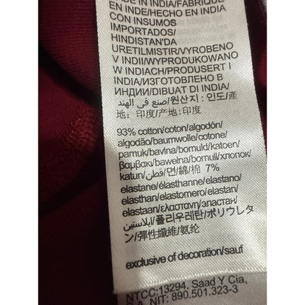 Calvin Klein Jeans Women's Red Short Sleeve Logo T Shirt Bodycon Midi Dress XS