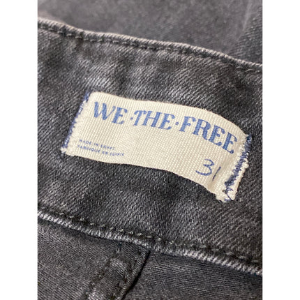 Free People We The Free Black High Waisted Flare Bootcut Denim Jeans Size 31