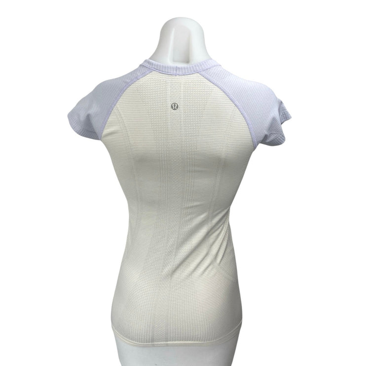 Lululemon Swiftly Tech White Sculpt Knit Short Sleeve Athletic Tee T-Shirt Top 4