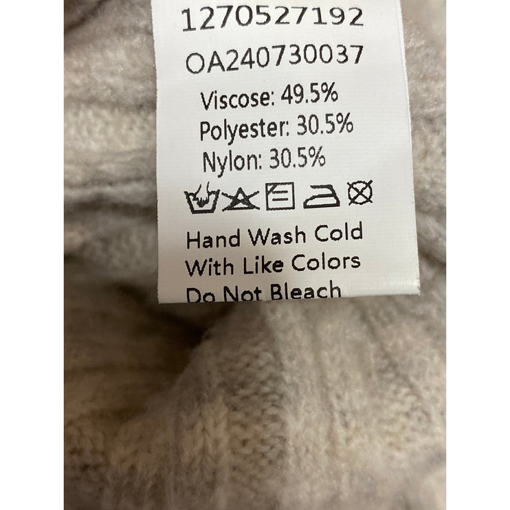 Commense Women's Gray Ribbed Stretch Knit High Rise Maxi Bodycon Pencil Skirt S