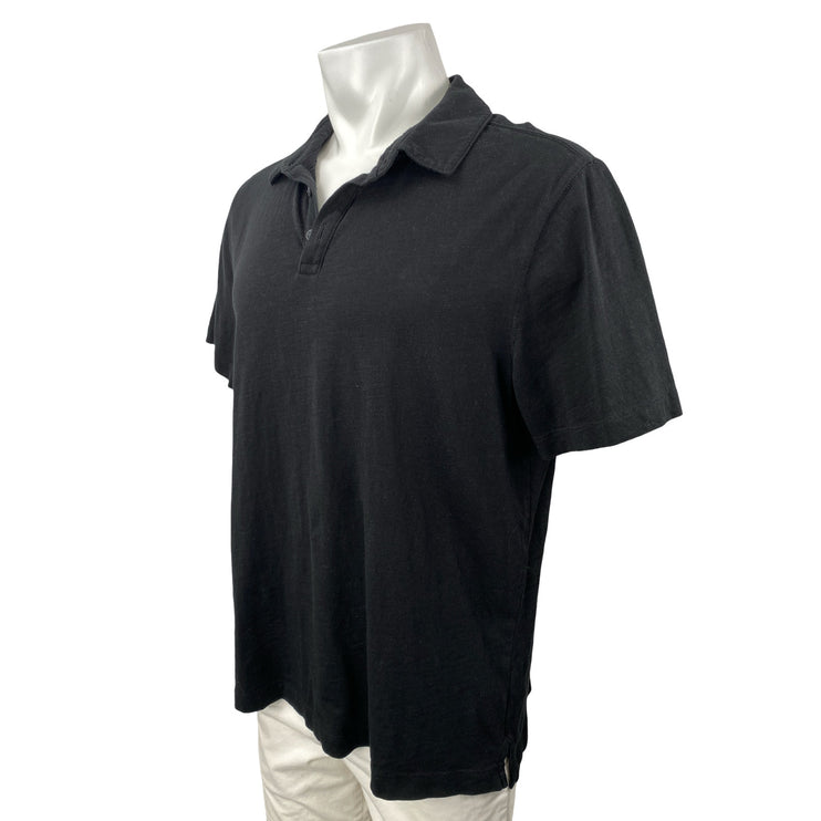 Banana Republic Vintage Men's Black Short Sleeve Golf Casual Polo Shirt Size L