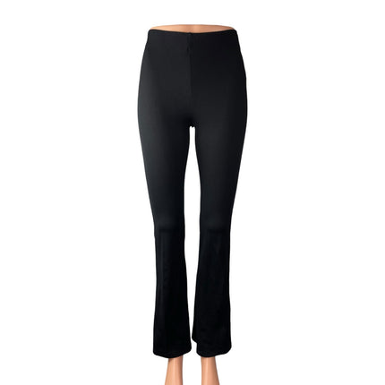 Aritzia Wilfred Women's Black Mid Rise Bootcut Flare Trousers Leggings Pants XS