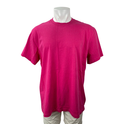 J.Crew Re-Imagined Men's Pink Crew Neck Short Sleeve Basic Tee T-Shirt Top Sz XL