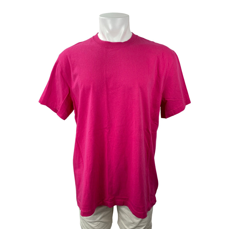 J.Crew Re-Imagined Men's Pink Crew Neck Short Sleeve Basic Tee T-Shirt Top Sz XL