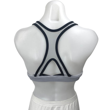 Reebok Gray Sleeveless Racerback Activewear Workout Sports Bra Crop Tank Top M