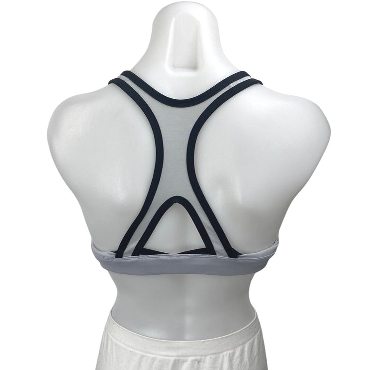Reebok Gray Sleeveless Racerback Activewear Workout Sports Bra Crop Tank Top M