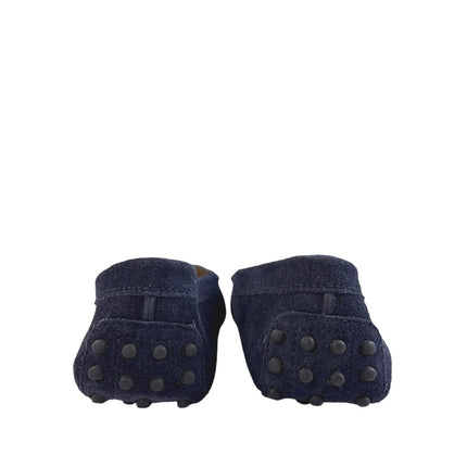 Tod's Gommino Women's Blue Suede Low Top Slip On Flats Loafers Shoes Size US 6