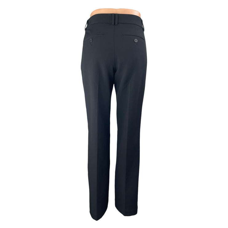 Express Editor Boot Women's Black Low Rise Straight Trouser Dress Pants Size 2R