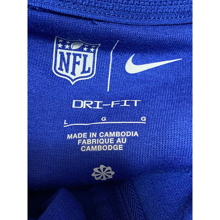 NEW Nike New York Giants Dri-Fit Mens Blue Crew Neck Long Sleeve Sweatshirt Sz L
