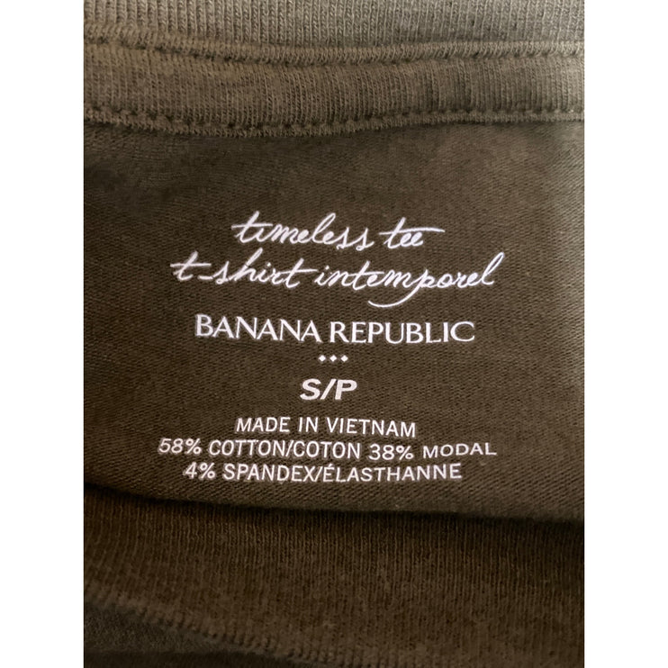 NEW Banana Republic Women's Olive Green Long Sleeve Crew Neck T Shirt Tee Top S