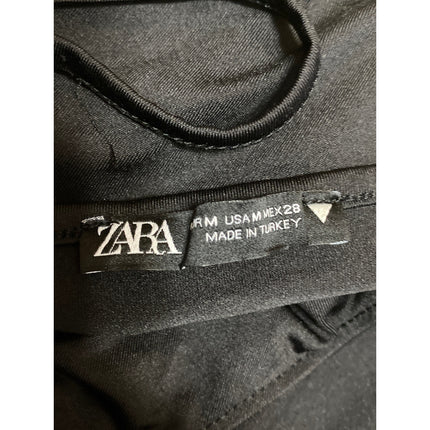 ZARA Black Lace Sleeveless V Neck Cami Camisole One Piece Bodysuit Tank Top Sz M