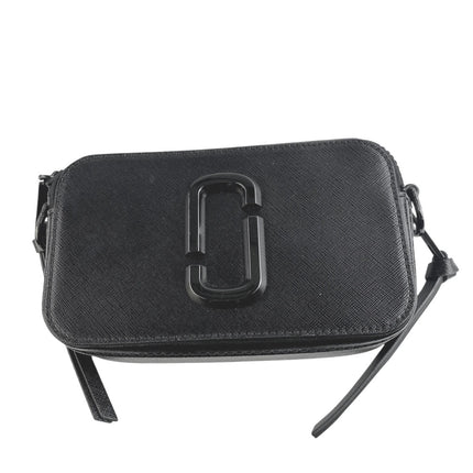 Marc Jacobs Snapshot DTM Black Genuine Leather Zip Unisex Purse Camera Bag OS
