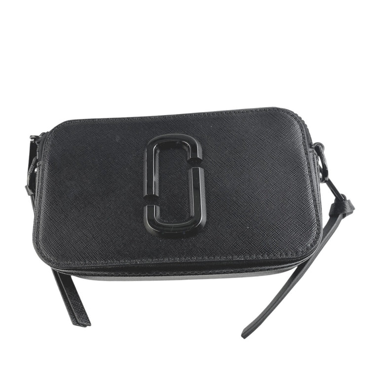 Marc Jacobs Snapshot DTM Black Genuine Leather Zip Unisex Purse Camera Bag OS