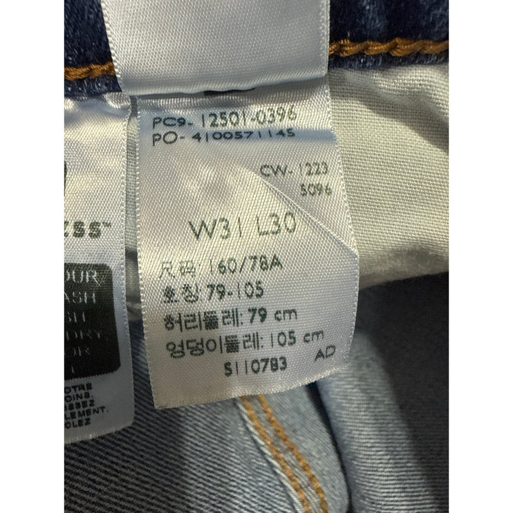 Levi's 501 Women's Blue Original Fit High Waisted Straight Denim Jeans Size 31