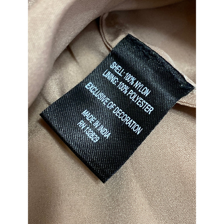 Majorelle Women's Tan Sequin Sparkly Sweetheart Cami Tank Mini A Line Dress M