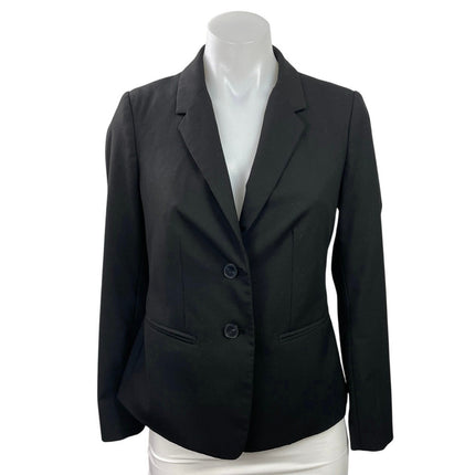 The Limited Women's Black Notch Lapel Long Sleeve Blazer Coat Jacket Size 2