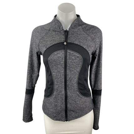 Lululemon Find Your Bliss Gray Zip Up Long Sleeve Reversible Activewear Jacket S