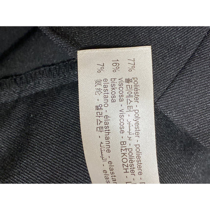 Zara Black High Waist Pleated Straight Palazzo Wide Leg Trousers Dress Pants M