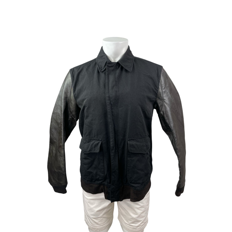 Junya Watanabe Comme de Garçons Mens Genuine Leather Sleeve Comber Coat Jacket L