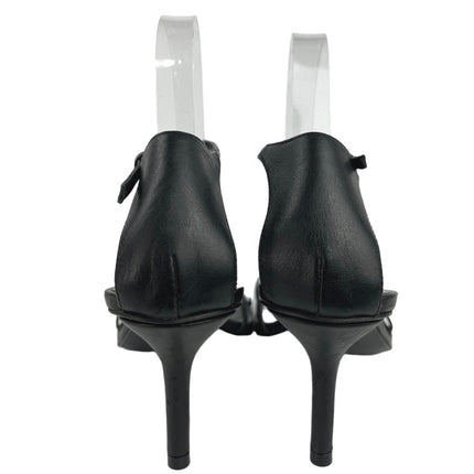 Reformation Gigi Strappy Leather Square Toe Ankle Strap Mid Heel Sandals 8.5