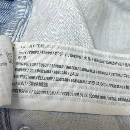 Abercrombie & Fitch Blue Ankle Straight Ultra High Rise Denim Jeans Pants Sz 27