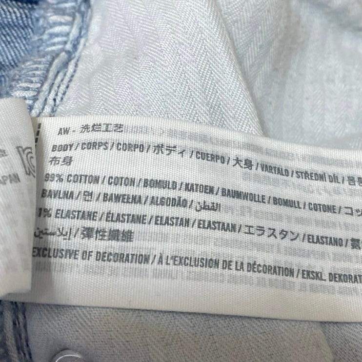 Abercrombie & Fitch Blue Ankle Straight Ultra High Rise Denim Jeans Pants Sz 27