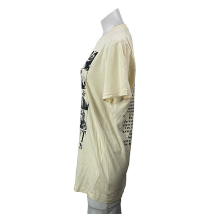 Taylor Swift The Eras Tour Women's Beige Short Sleeves Graphic Tee T-shirt Top M