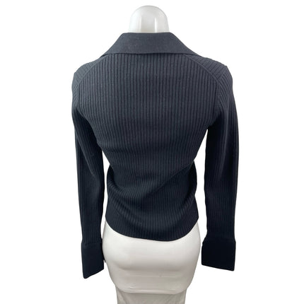 Reformation Valentina Ribbed Knit Long Sleeve Button Up Cardigan Sweater Top S