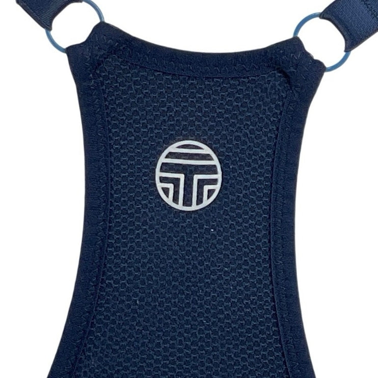 Tory Burch Sports Navy Blue Racerback Yoga Workout Athletic Crop Top Size