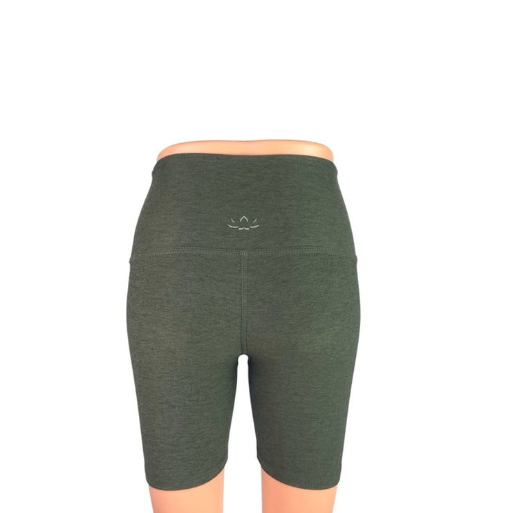 Beyond Yoga Women's Green High Rise Yoga Workout Athletic Biker Shorts Size XXS