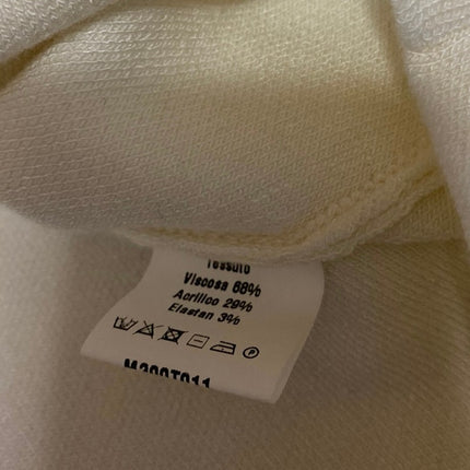DX Collection Women's White V-neck Long Sleeve Knit Cropped Sweater Top Size M