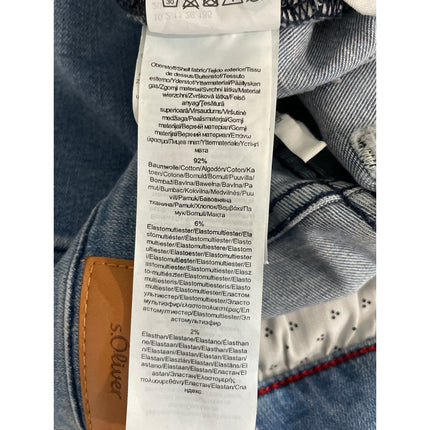 S.Oliver Women's Blue Medium Wash High Waisted Ankle Skinny Denim Jeans Size 36