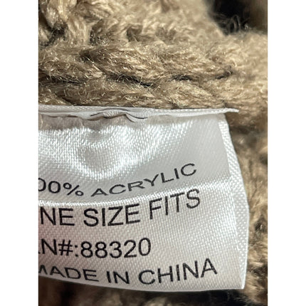 C.C. Women's Camel Tan Beige Winter Snow Outdoor Knit Bonnet Beanie Hat OS