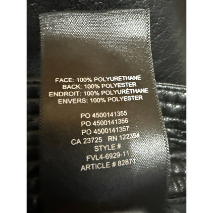 Aritzia Wilfred Black Faux Leather Straight Leg High Waisted Trousers Pants Sz 0