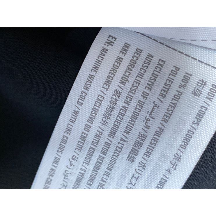 Abercrombie & Fitch Black Ruffle Tie Flutter Sleeve Mock Neck Blouse Top Size S