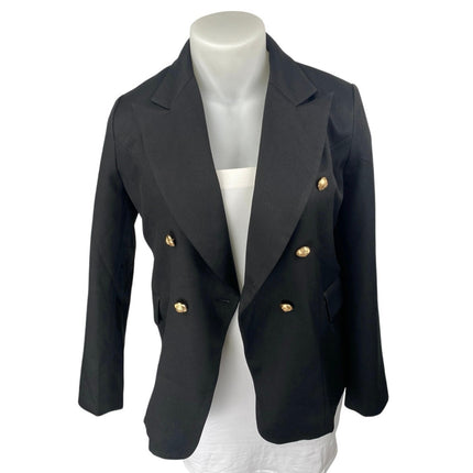 NEW Lioness Women' Black Long Sleeve Double Breasted Blazer Suit Jacket Size XXL