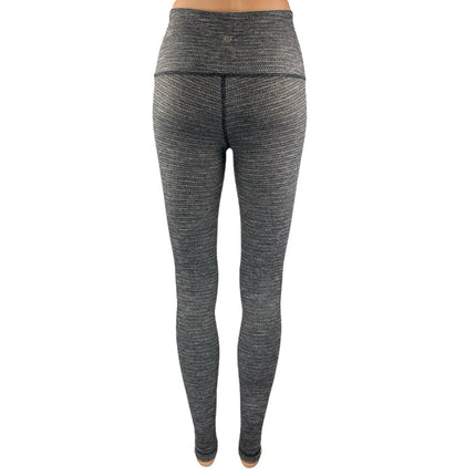 Lululemon Women's Black Mid Rise Yoga Workout Athletic Leggings Pants Size 4
