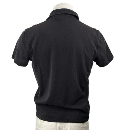 Theory Bron B Air Pique Mens Black Short Sleeve Collared Golf Polo Shirt Top M