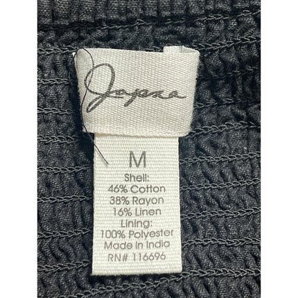 Japna Women's Black Square Neck Sleeveless Midi Cami Camisole Tank Slip Dress M