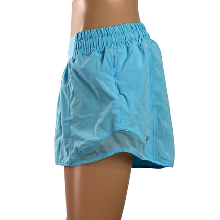 Lululemon Hotty Hot II Women's White Gym Workout Athletic Running Shorts Size 10