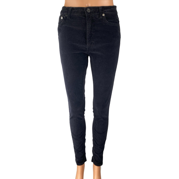 French Connection Womens Black Soft Stretch High Rise Skinny Denim Jeans Pants 6