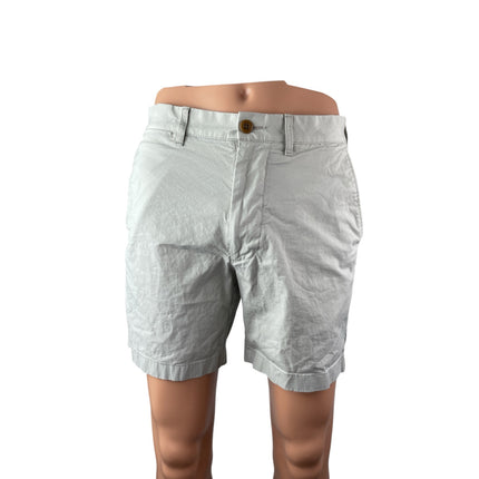 J.Crew Re-Imagined Men's Gray Stretch High Rise Casual Chino Bermuda Shorts 32